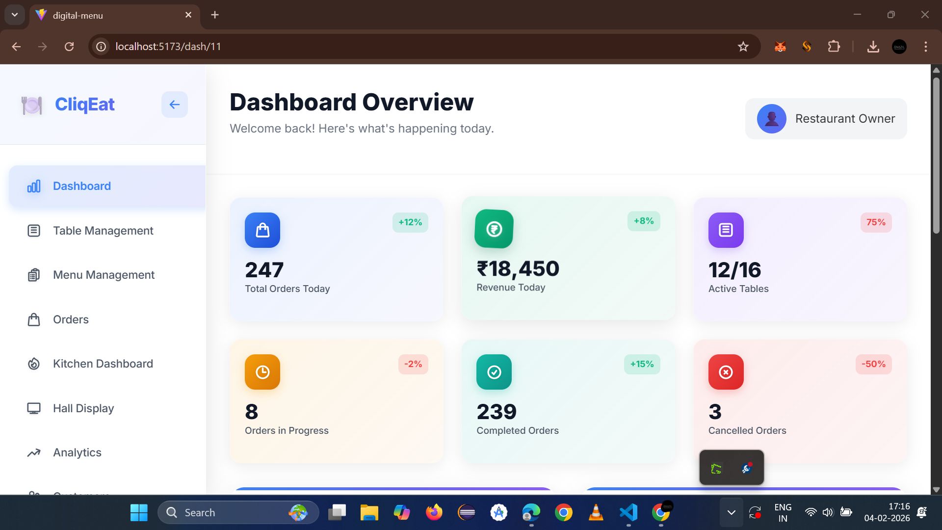Cliqeat screenshot