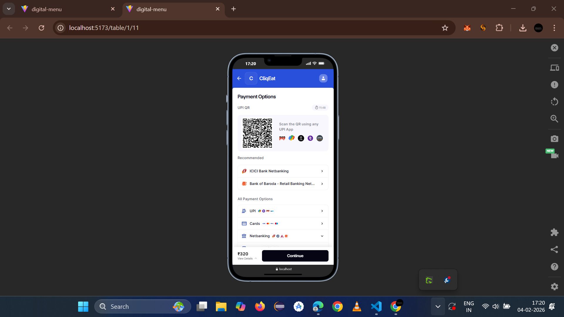 Cliqeat screenshot